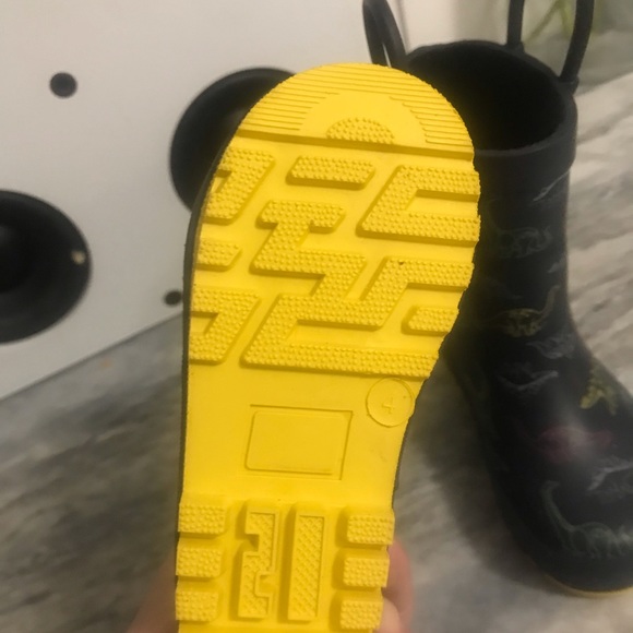 Toddler Baby Boys Size 4 Rain Boots New Dinosaur Print - Picture 3 of 4